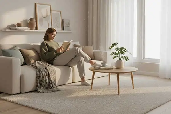 A serenidade do ambiente contagia o bem-estar.