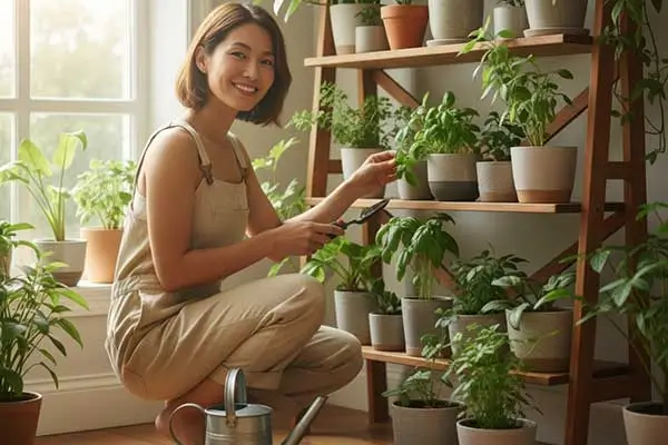 Cultivar um jardim é um hábito saudável e gera um bem-estar.