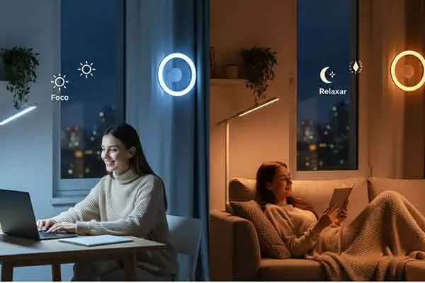Iluminação inteligente adequada a cada necessidade.
